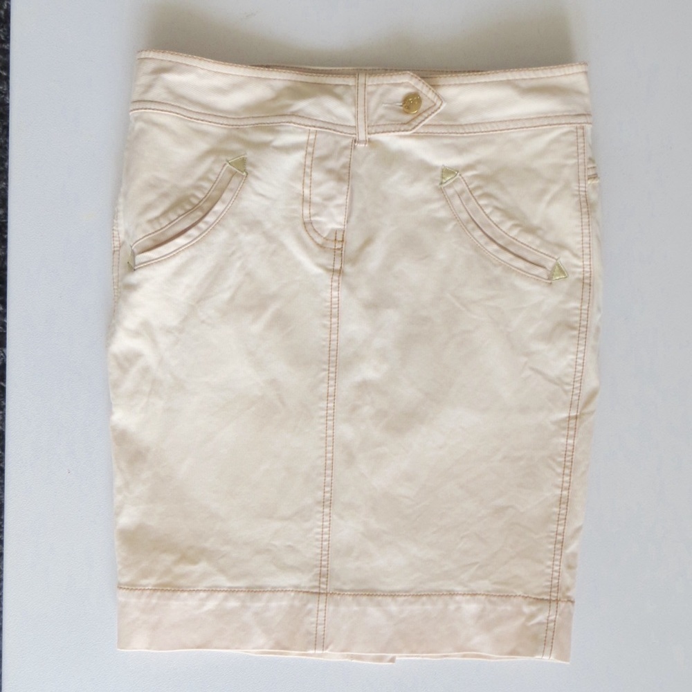 🔴CLEARANCE🔴 Size 0 LaRok Cream Textured Skirt